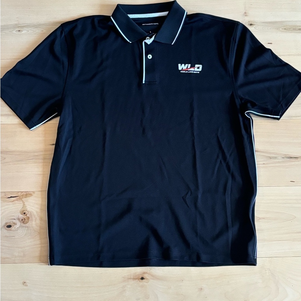 World Long Drive Black Polo
